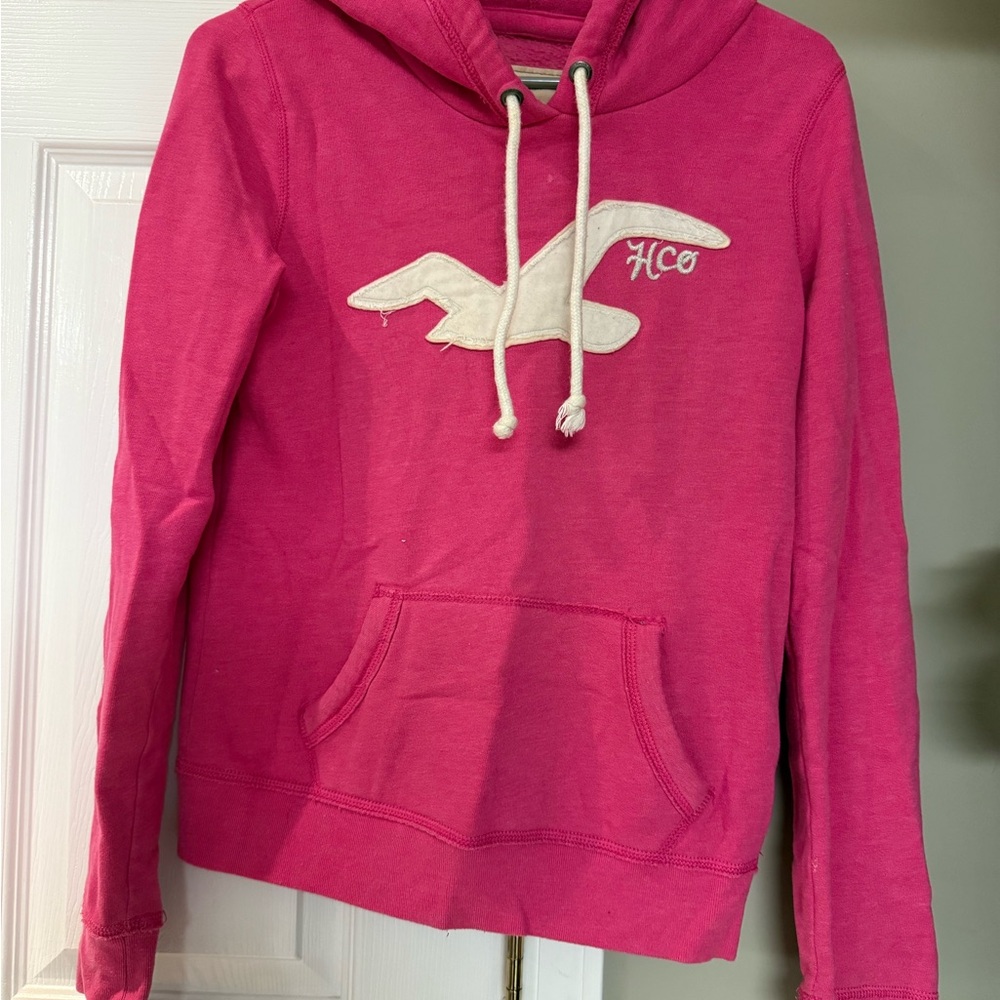 Hollister Pink Hoodie Y2K